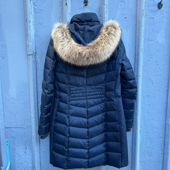 Michael Kors Navy Down Parka, size Small - Picture 3 of 13